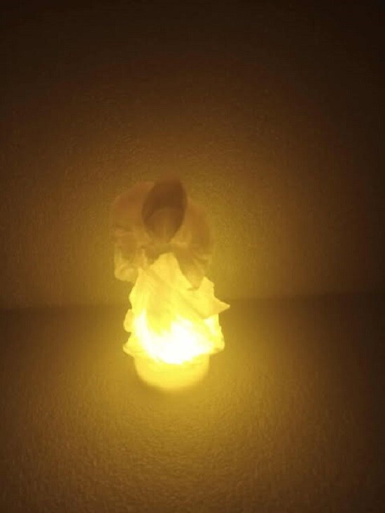 Faceless Ghost Walking With Light