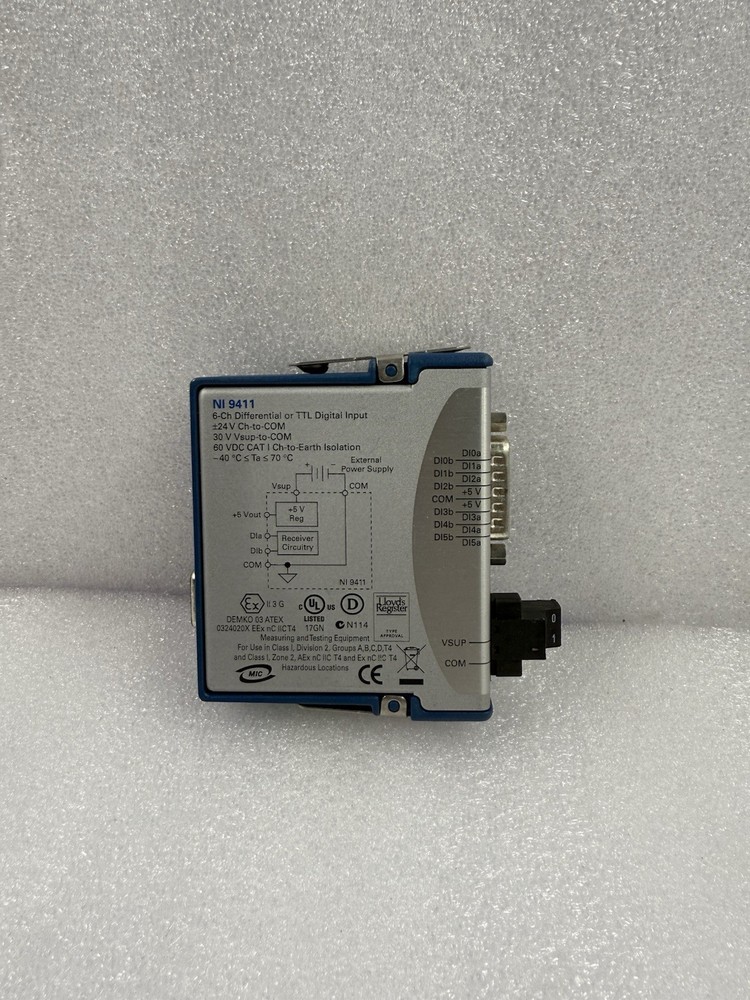 NATIONAL INSTRUMENTS NI 9411 cDAQ DIFFERENTIAL DIGITAL INPUT MODULE TESTED