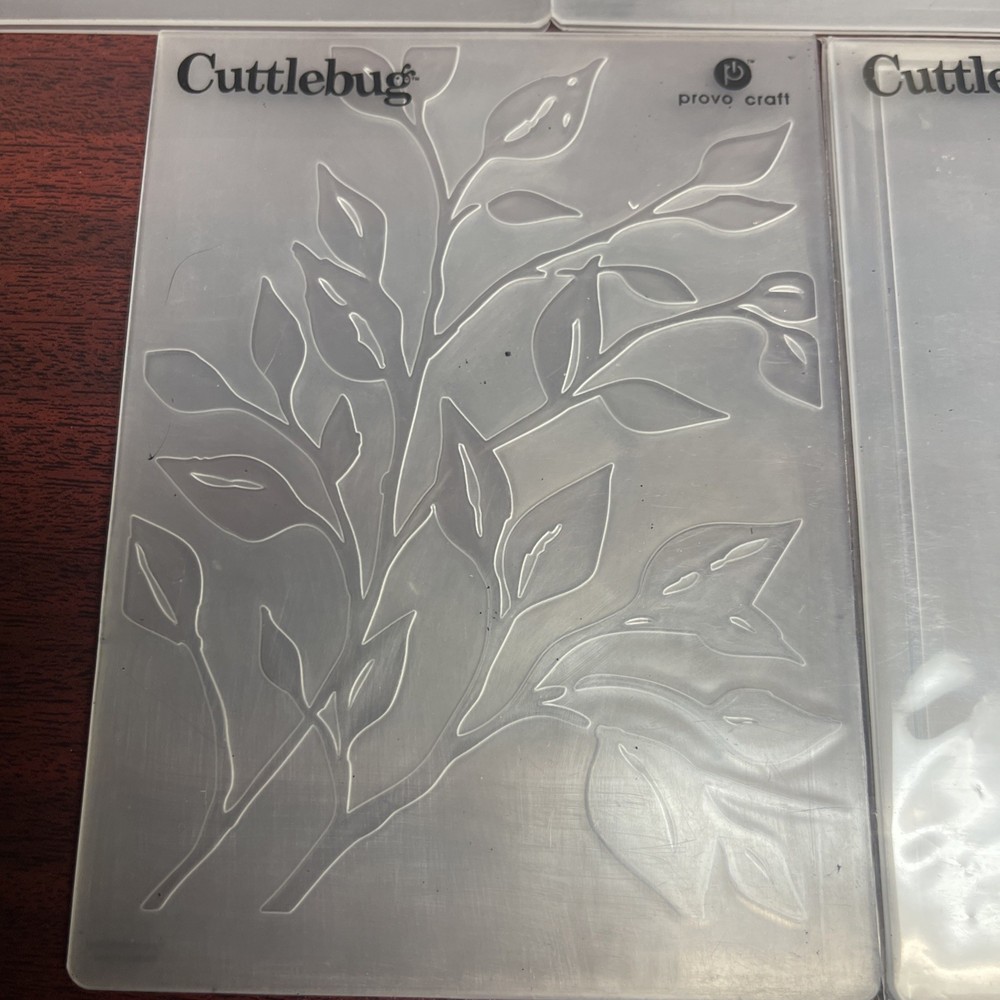 Cuttlebug Embossing Folders Lot Mickey Mouse & Misc Of 5