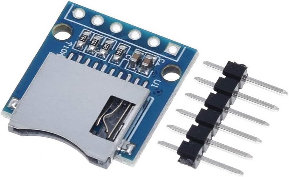 6 Pcs Micro SD TF Card Adapter Mini Reader Module 3.3V 6 Pin SPI Interface Compa