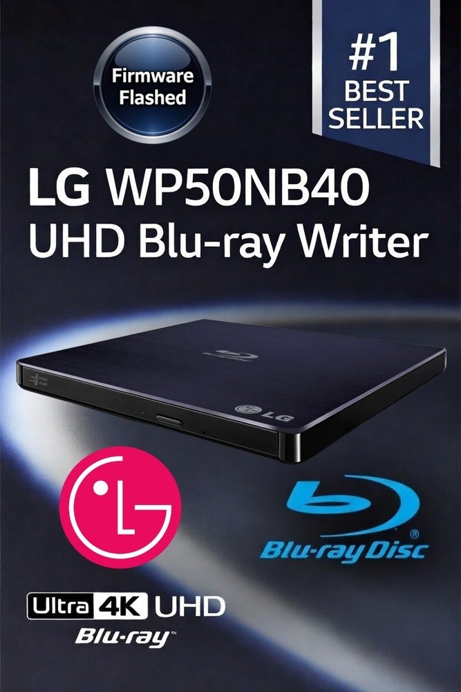 LG WP50NB40 4K UHD Friendly Blu-ray Unlocked Firmware Flashed MakeMKV LibreDrive