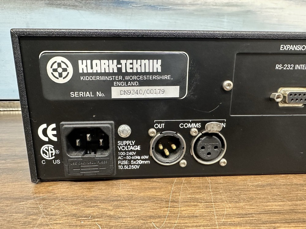 Klark Teknik DN9340 DIGITAL EQUALIZER WORKING GREAT