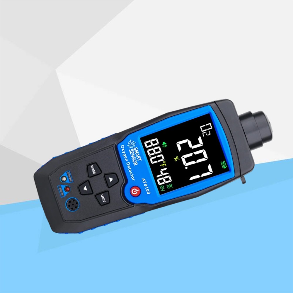 Smart Oxygen Detector Handheld Oxygen O2 Concentration Analyzer Tester Alarm