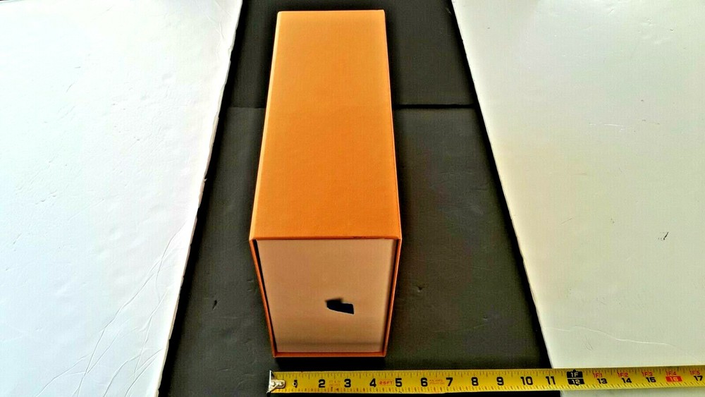 LOUIS VUITTON EMPTY GIFT BOX / LOUIS VUITTON AUTHENTIC ORANGE GIFT BOX FOLDABLE
