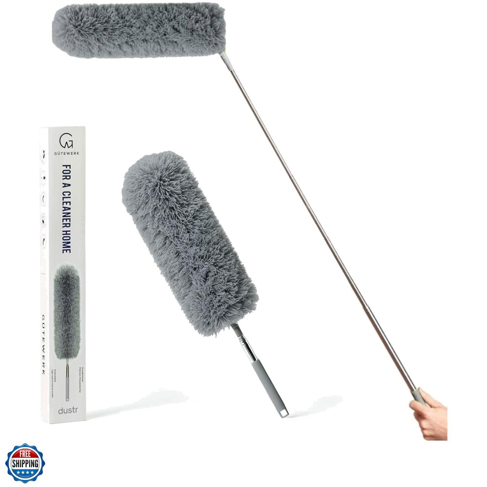 Extendable Feather Duster, Microfiber Duster, Ceiling Fan Duster, Feather Dus...