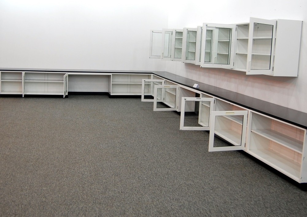 36' BASE & 15' WALL Chemical Resistant CABINET GROUP / CASEWORK / E1-499