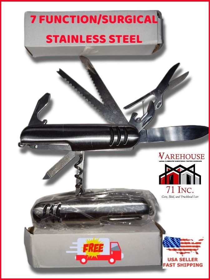 Stainless Steel Multi Function Pocket Knife