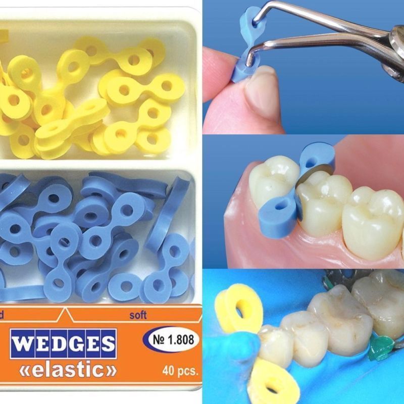 Dental Elastic Rubber Fixing Wedges Matrix Matrices Dam Composite № 1.808 TOR VM