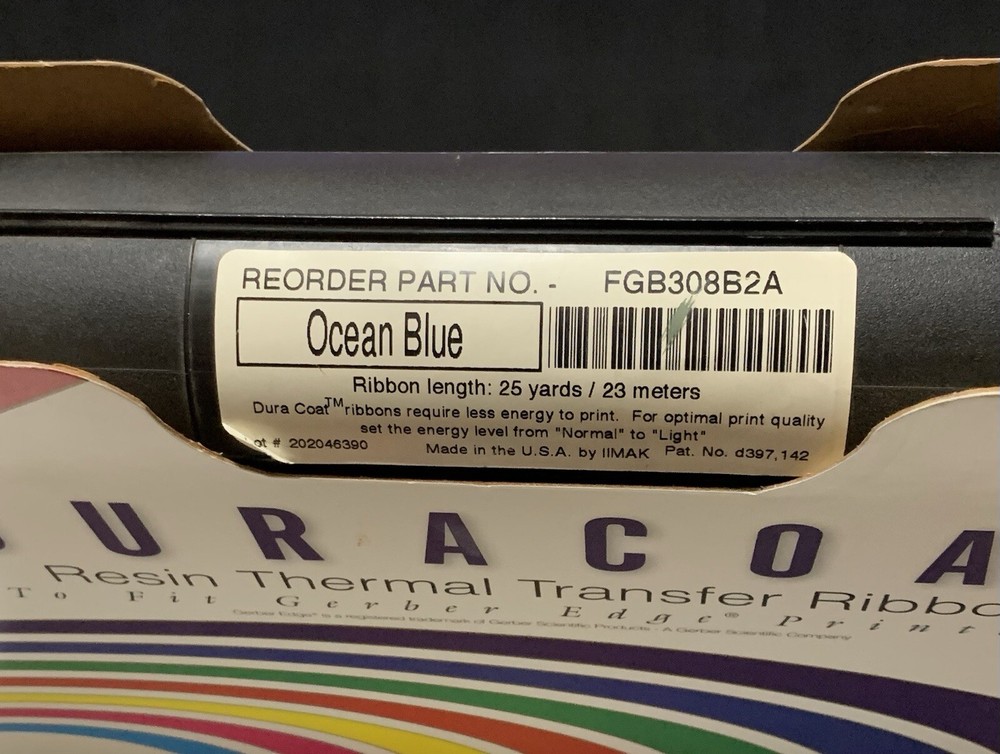 Gerber Edge Thermal Transfer Foil — Ocean Blue