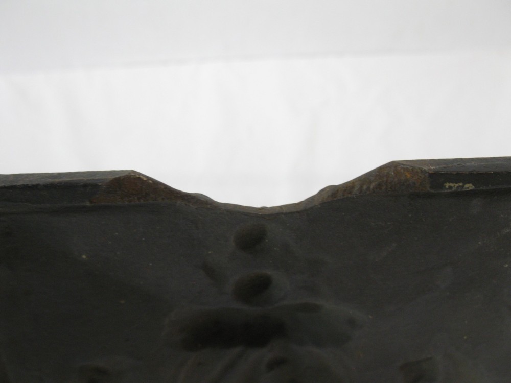 Cast Iron Fireback Panel Plaque Decorative 19 1/2" x 9"