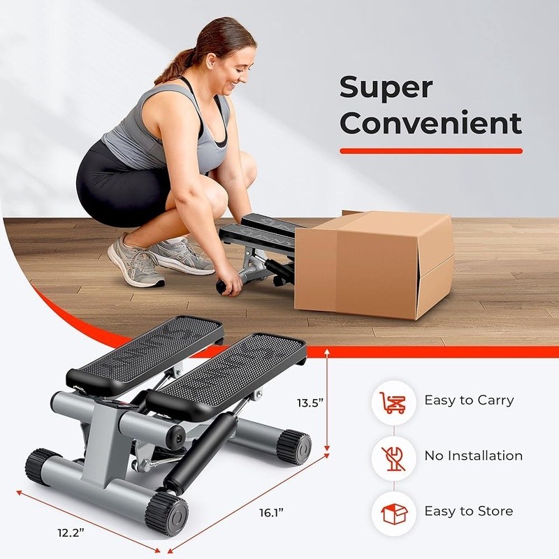 Mini Stepper Exercise Machine Compact Low Impact Cardio Full Body Workout New