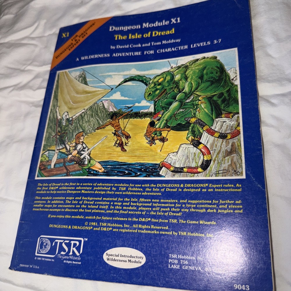 Advanced Dungeons and Dragons X1 Isle of Dread