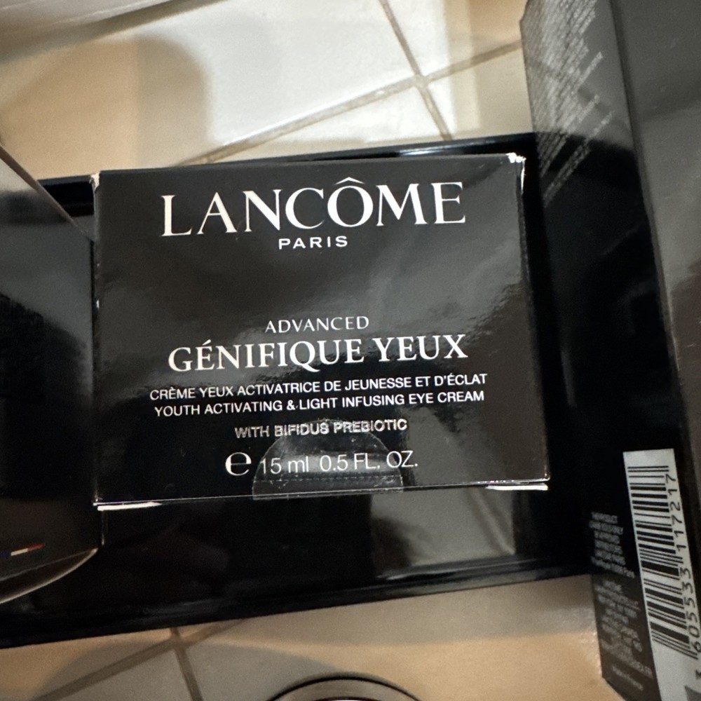 Lancome Genefique 3pc Empty Jars With Boxes. PLEASE READ!!