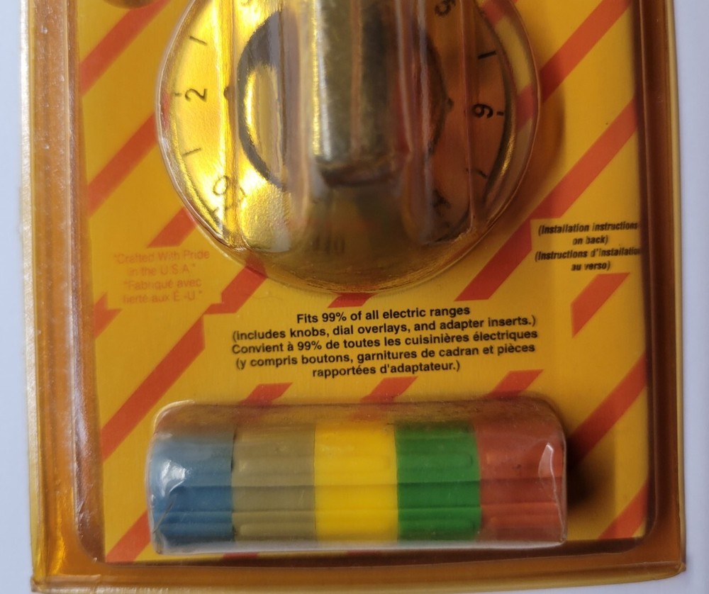 Range Kleen Chrome Electric Range & Oven Replacement Knob Kit 8121C