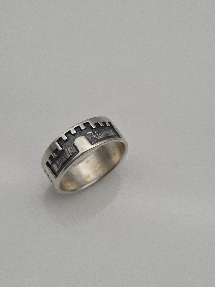 VTG STERLING SILVER NATIVE BAND RING SIZE 6.75