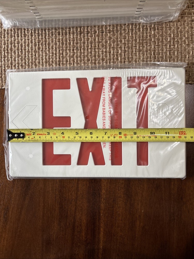 LED Exit Light Faceplate Lot Of 15