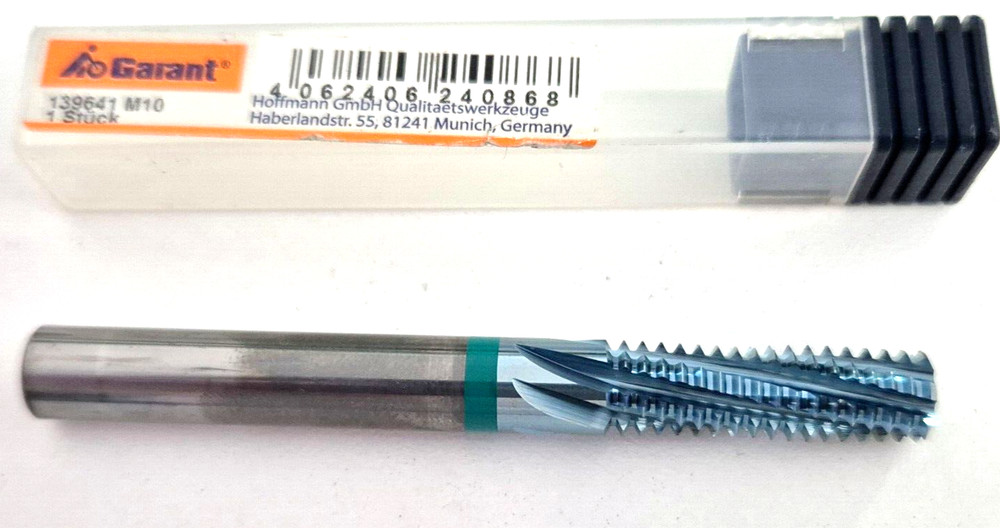 GARANT  139641 M10   Master TM plain shank thread mill  2.5×D M10