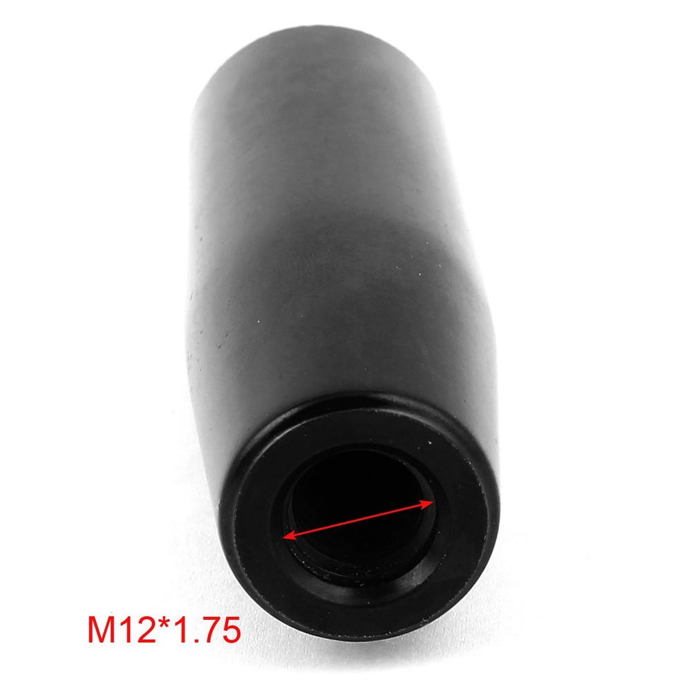 12mm Female Thread 85mm Long Plastic Grip Handle Black for Grinding Machine