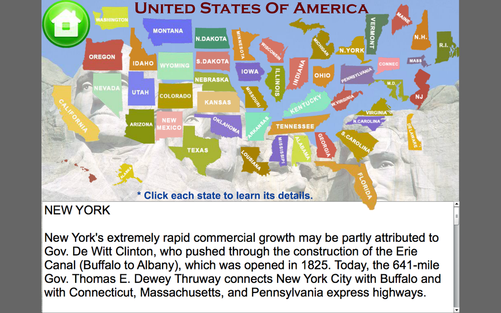 United States Map Quiz Game - Study Practice Quiz (Windows or Mac)