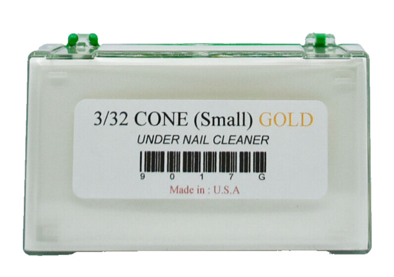 Startool Nail Drill Bit 3/32" Cone (Small) Gold Under Nail Cleaner *( Single )