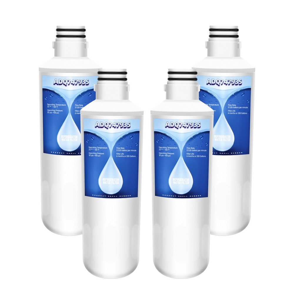 4 PACK Refresh Refrigerator Ice Water Filter For LG LT1000P ADQ747935 Brand New