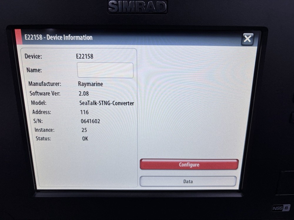 Simrad NSS 8 Sport GPS Chartplotter Sonar Multifunction Display W/ Cover