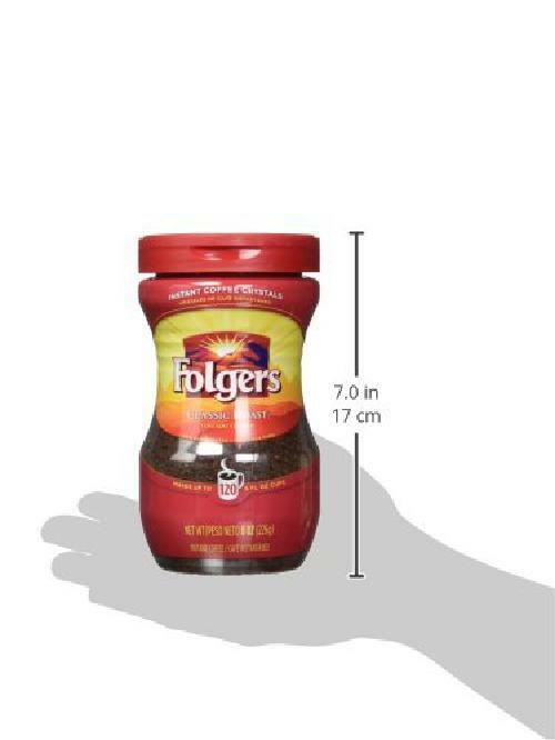 Folgers Instant Coffee Crystals, Classic Roast
