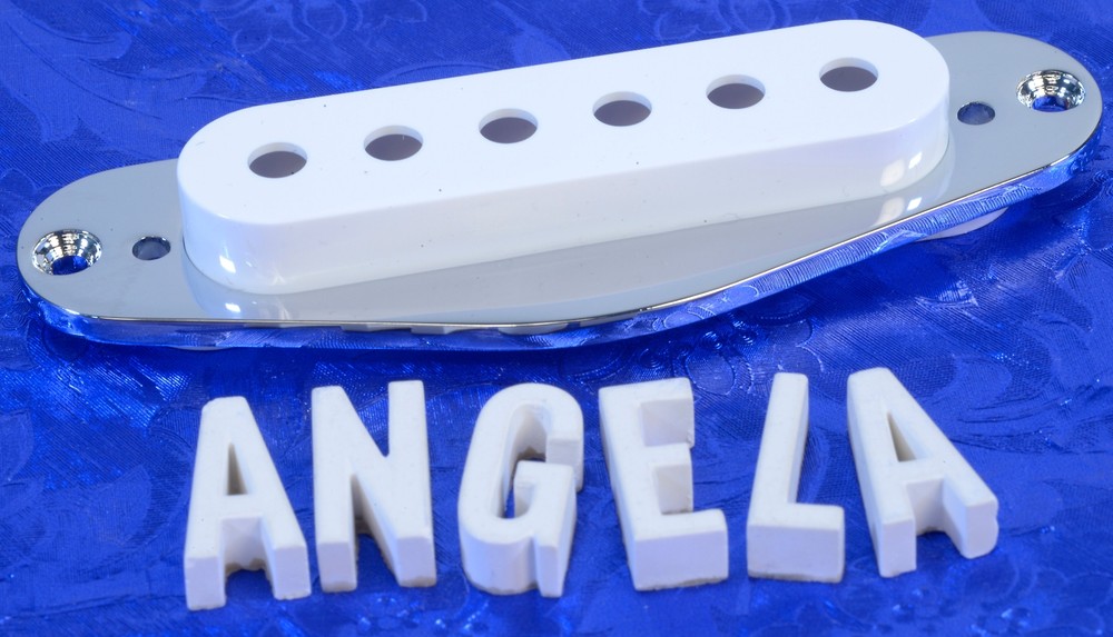 Chrome Pickup Mounting Plate For Vintage Stratocaster Pickup, #CPPS