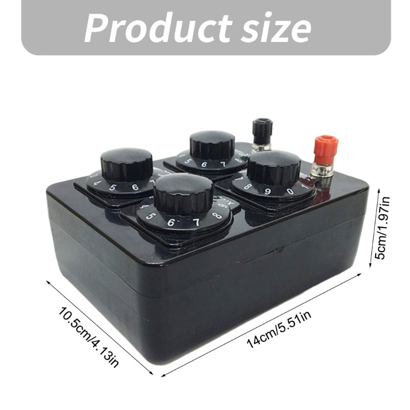 9999 Ohm Resistance Box 4 Step Adjustment Tool For Electronic Measurement Labs