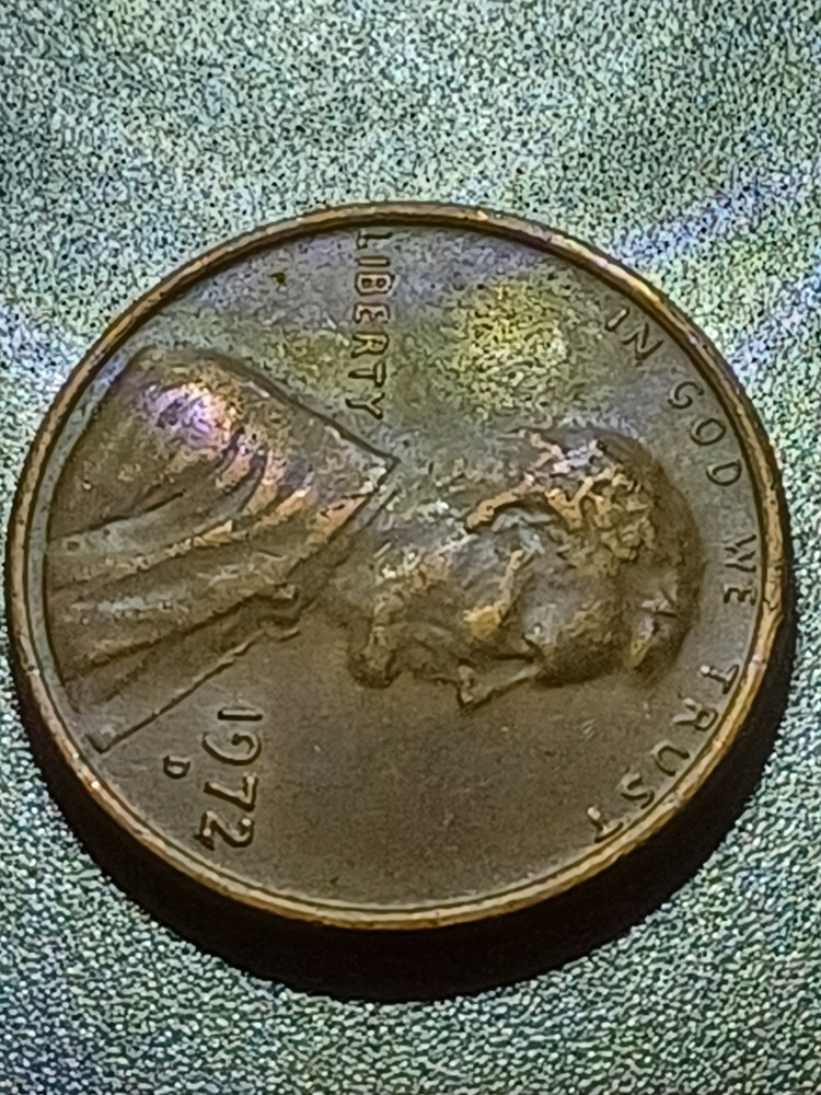 1972D PENNY ERRORS NO FG