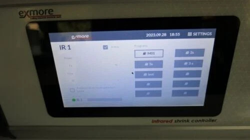 INFRA RED SHRINK CONTROLLER | EXMORE IRDC-2000 INFRA RED SHRINK CONTROLLER