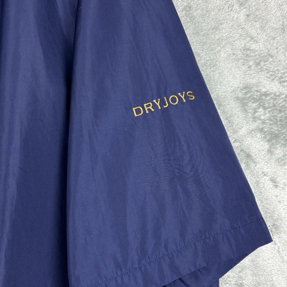 FootJoy DryJoys Jacket Men XL Blue Golf Pullover 1/2 Zip Windbreaker Performance