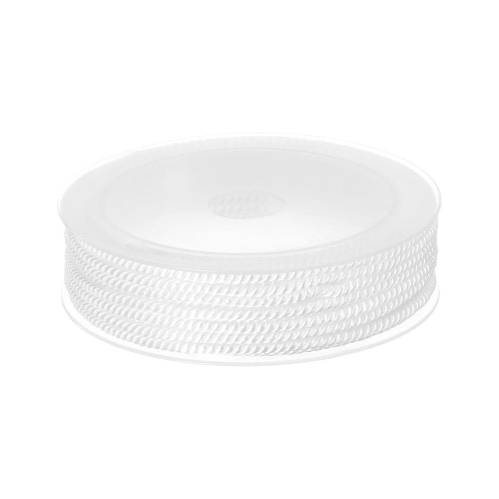 3mm Nylon Cord Beading String Chinese Knot Knitting String, White, 23ft