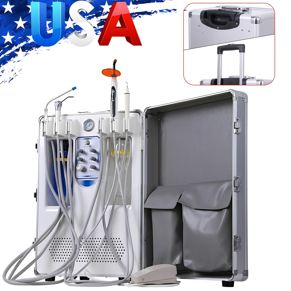 Dental Unit System with Built-in Air Compressor+Mobile Suction Unit System