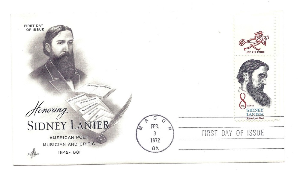 1446 Sidney Lanier ArtCraft 'use zip code', tab single, FDC
