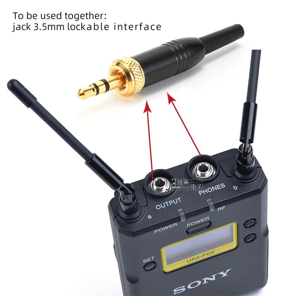 1pcs Jack TS TRS connector with Lock 3.5mm Headphone Welding Audio Cable Plug
