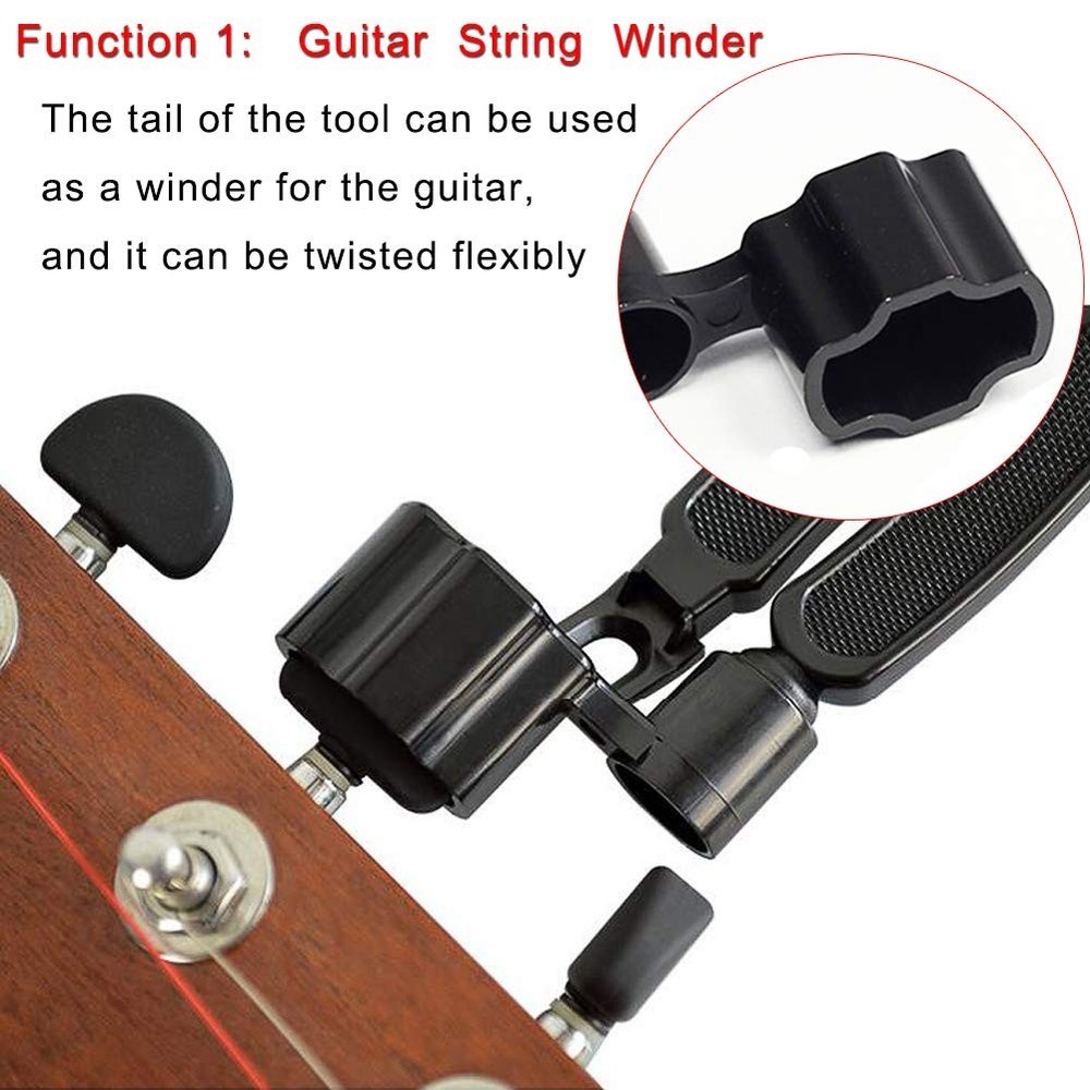 3Pack Guitar String Winder Cutter Bridge Pin Puller 3-in-1 Tool Accessories