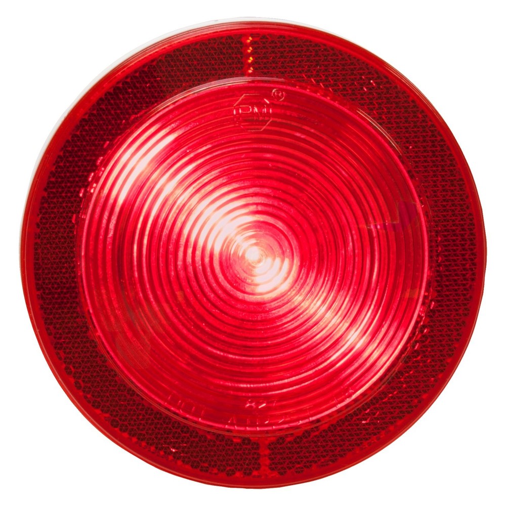 827 Series 4" Red Round Surface Mount LED Combination Tail Light w Reflex