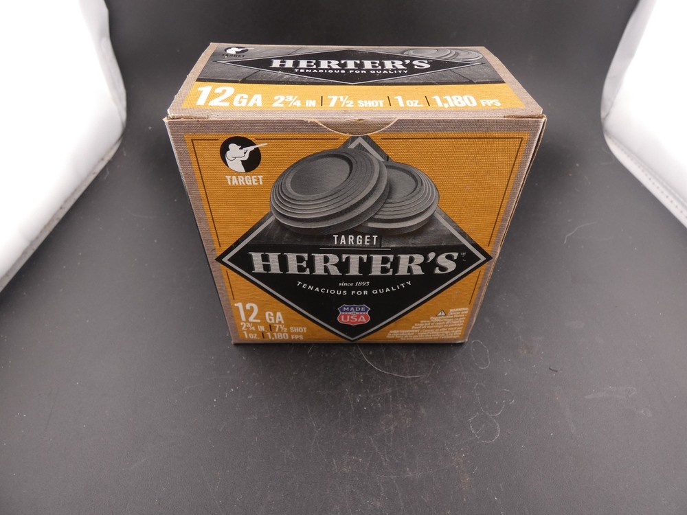 VINTAGE Empty Shotgun Shells box “HERTER’S” 12 GA Target