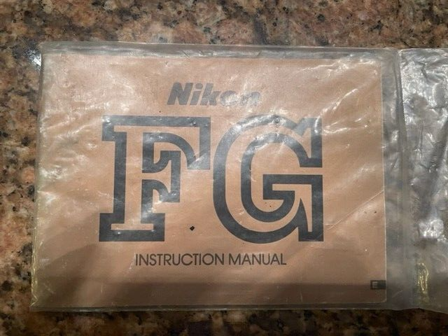 Nikon FG Camera Instruction Manual
