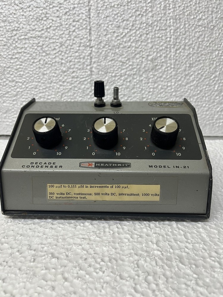 Vintage Heathkit IN-21 Decade Condenser - Tested And Working