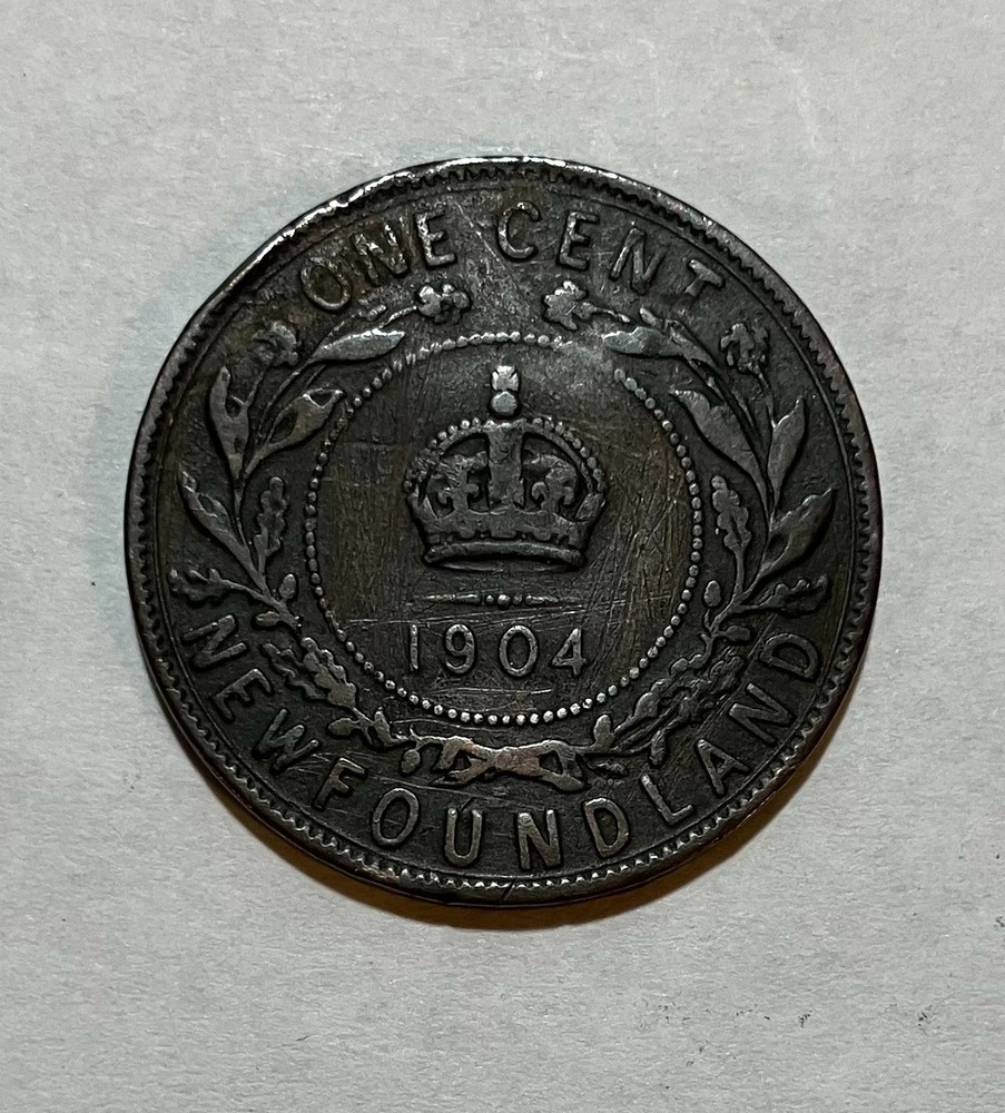 1904 Newfoundland Large One Cent Penny