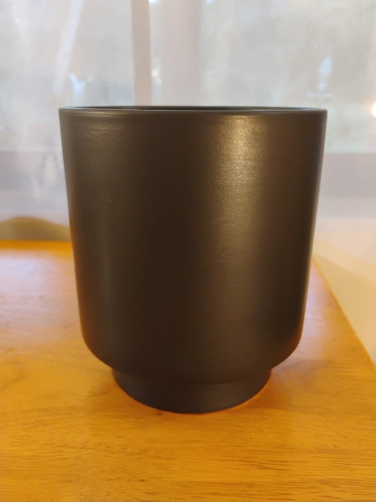 6- Pack Threshold Black Ceramic Planters