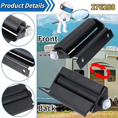 276288 RV Slide Out Roller Replacement, Solid Steel Plate J-36 Service 2 PCS