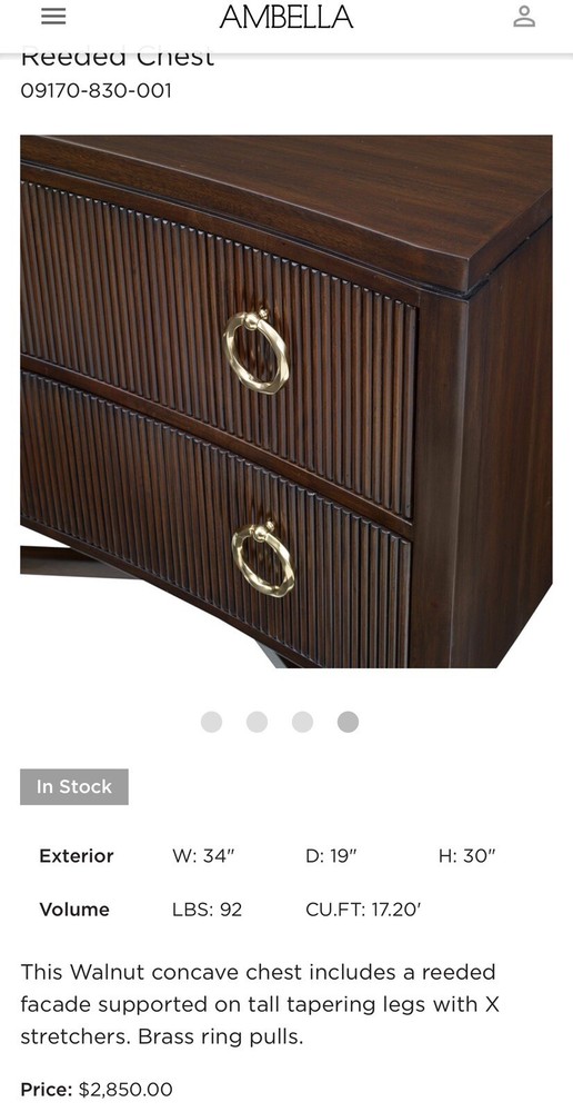 Reeded Chest