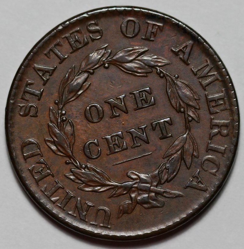 1824 Coronet Head Large Cent - US 1c Copper Coin