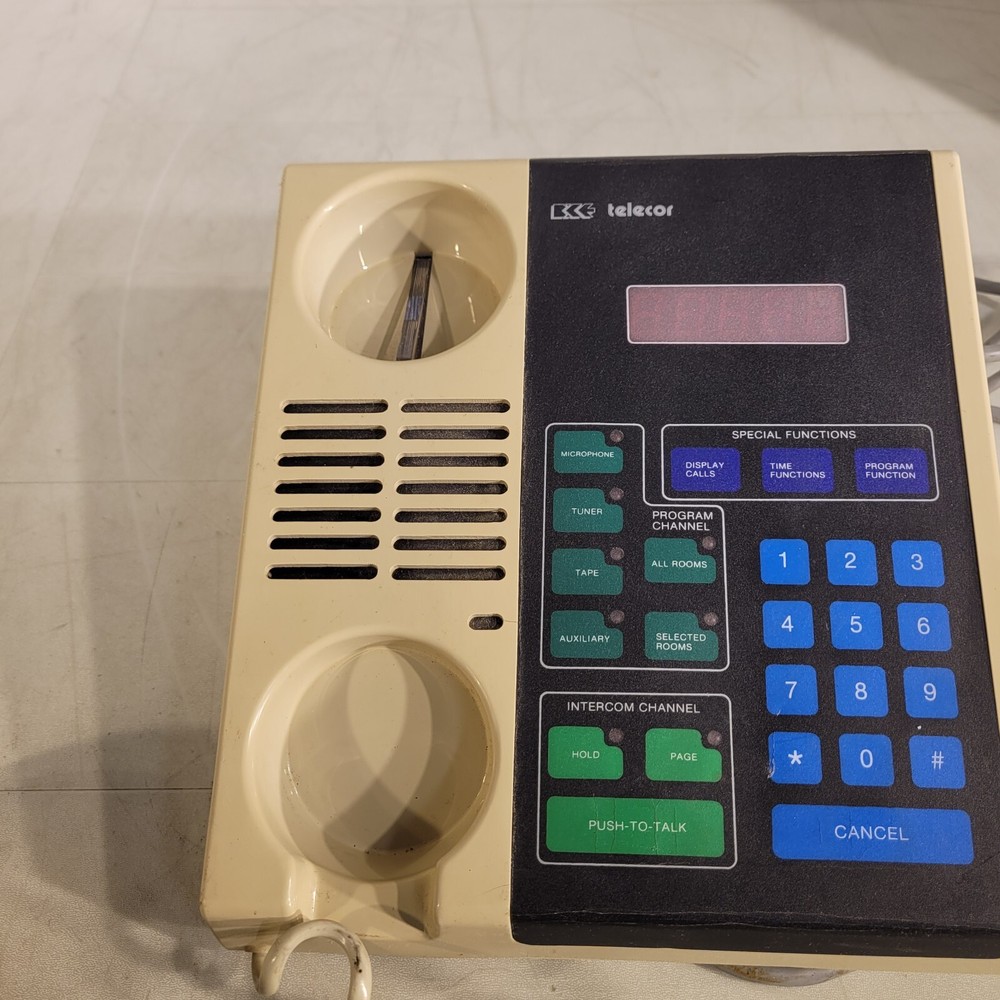 Telecor MCC-3 Vintage Administrators Console PA System Intercom Phone