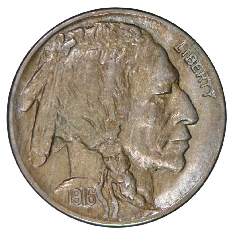 1916 Buffalo Nickel ~ AU