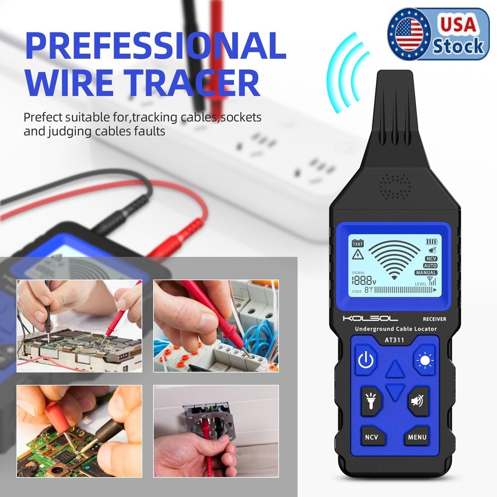 KOLSOL NF-826 Network Tracking Device Cable Tester Detector Cable Locator Meter