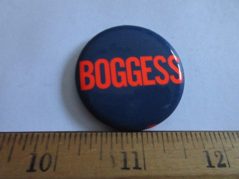 Vintage BOGGESS 1.5" Campaign Pin